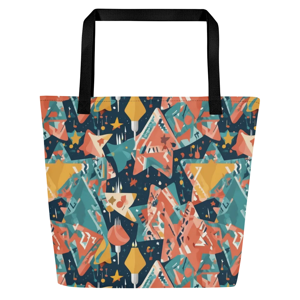 Neon Supper Club on Large Tote Bag W/ Pocket — Front