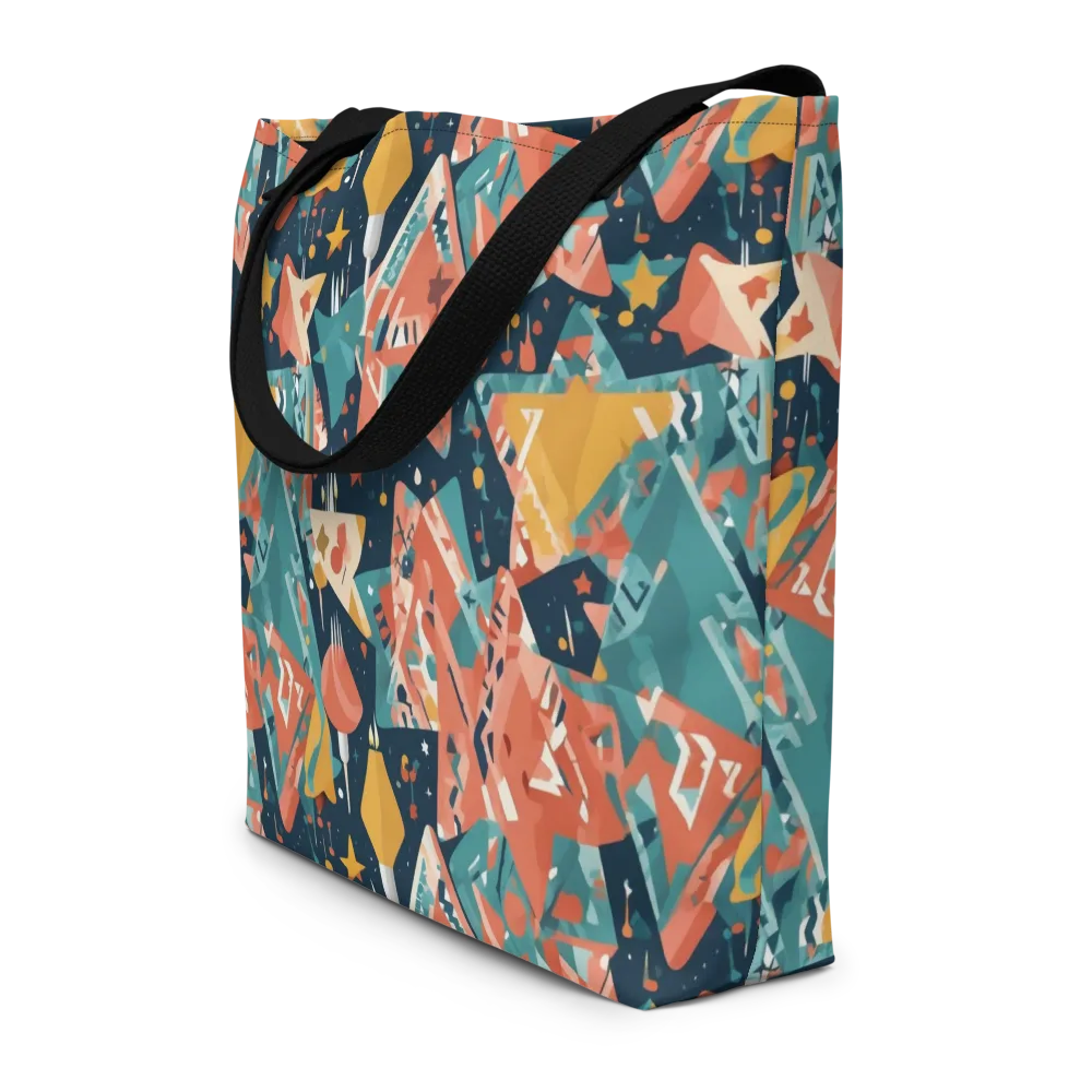 Neon Supper Club on Large Tote Bag W/ Pocket — Front