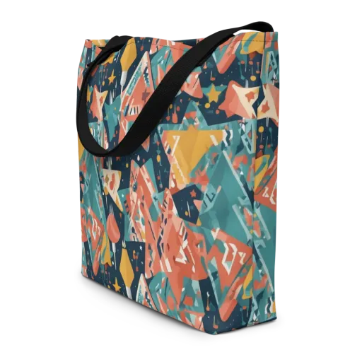 Neon Supper Club on a Large Tote Bag W/ Pocket