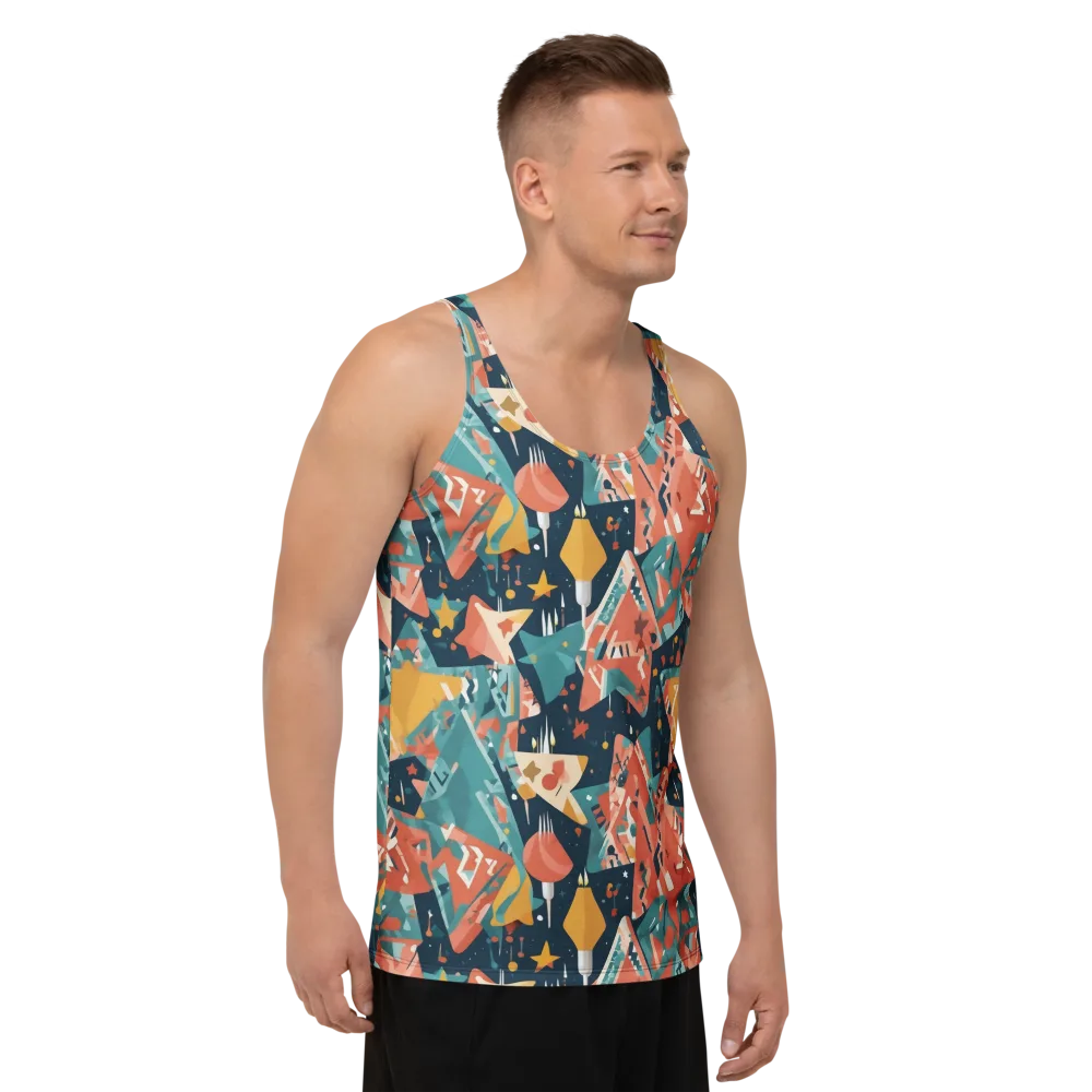 Neon Supper Club on Men's Tank Top — Right Front