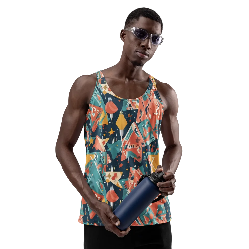 Neon Supper Club on Men's Tank Top — Front