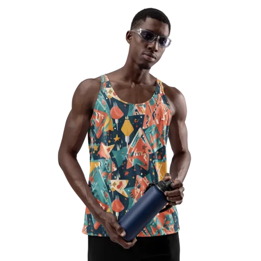 Neon Supper Club on a Men's Tank Top