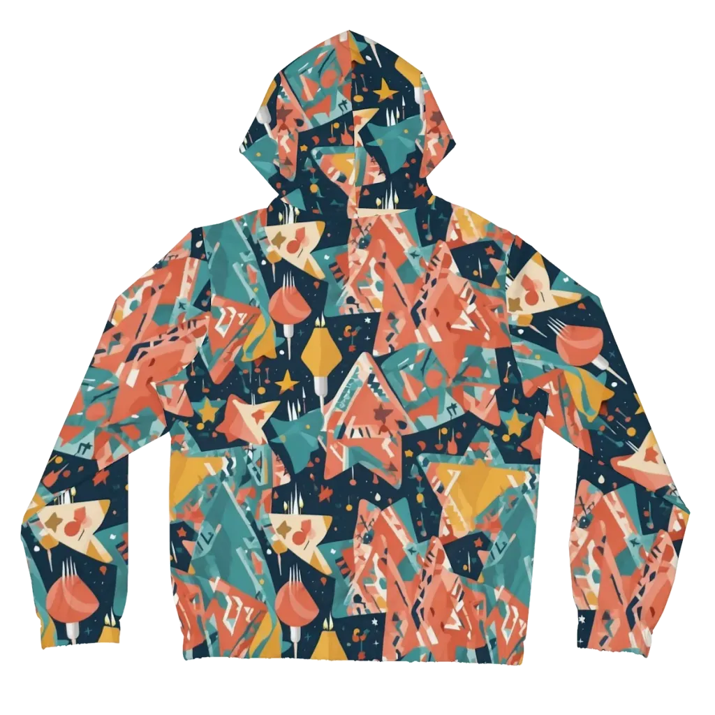 Neon Supper Club on Women's Full-Zip Hoodie — Back