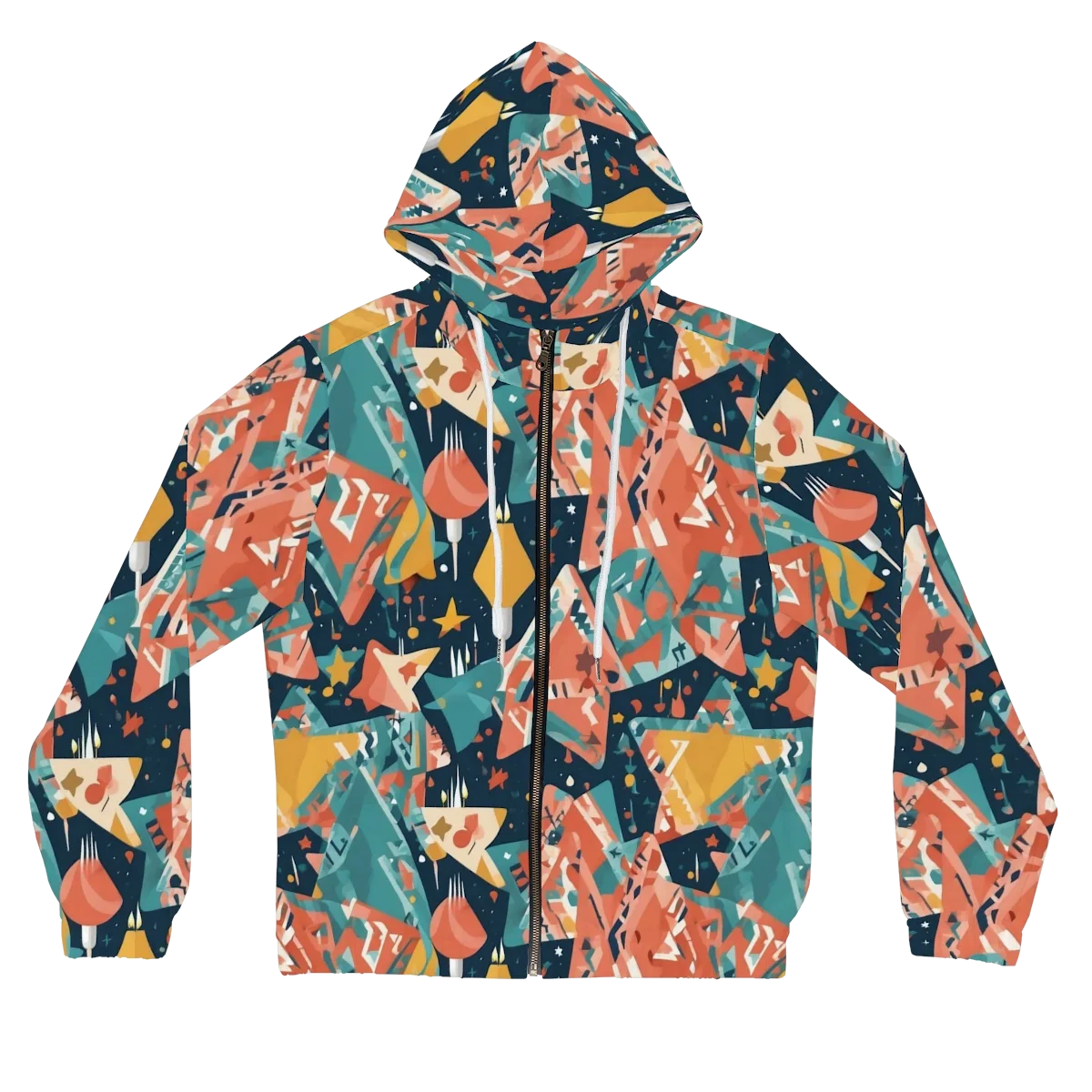Neon Supper Club on Women's Full-Zip Hoodie — Front