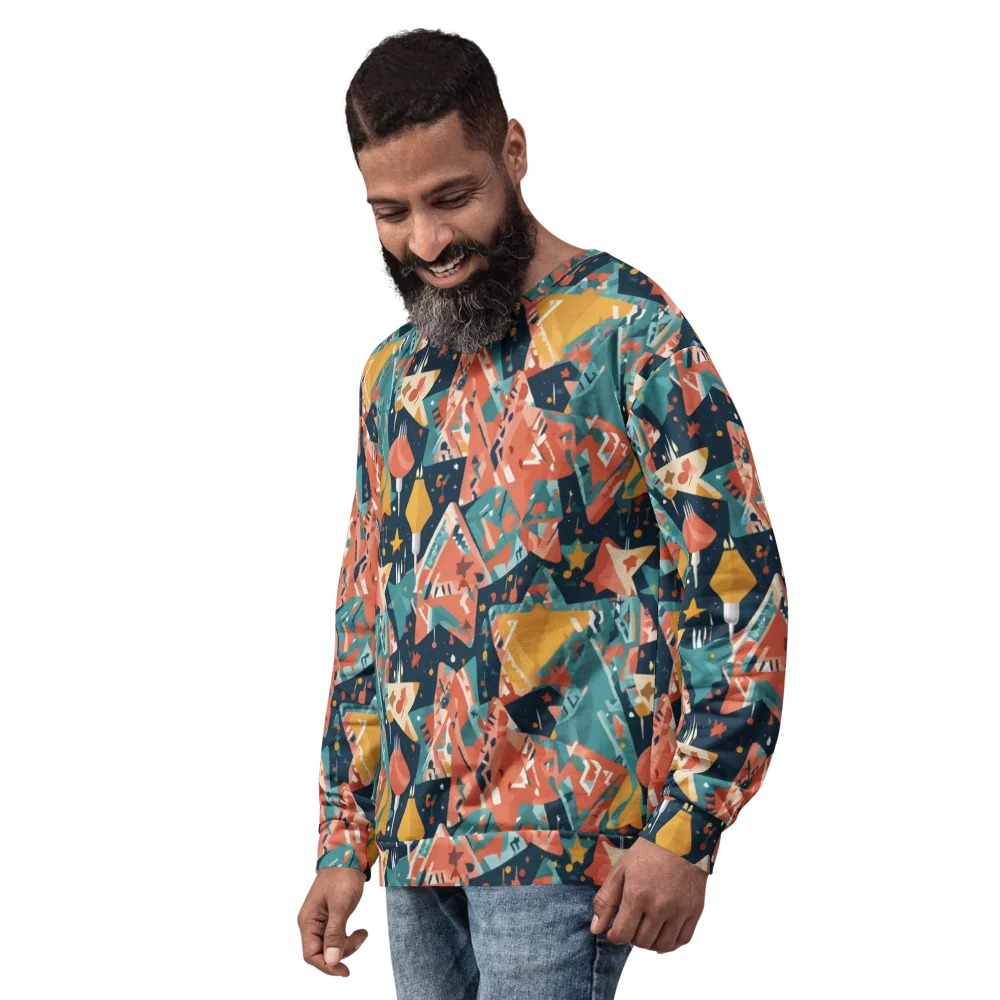 Neon Supper Club on Sweatshirt — Left Front