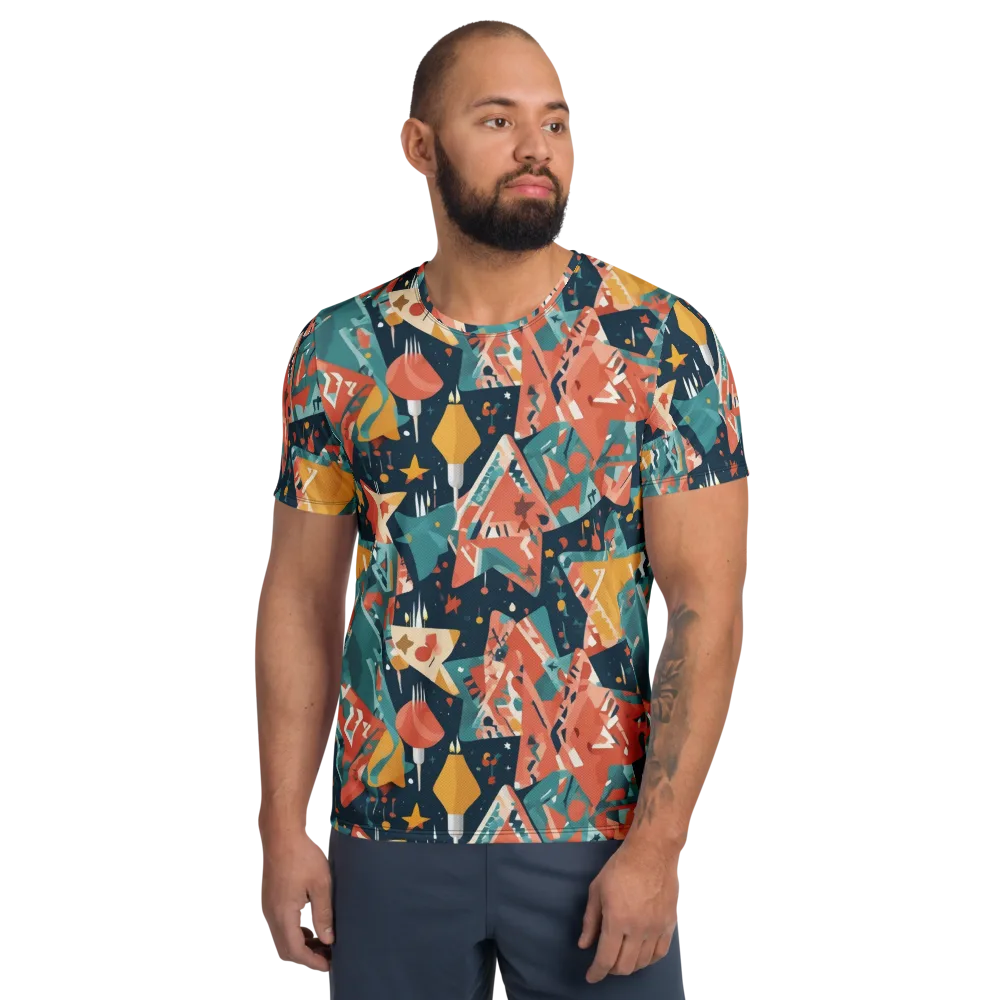 Neon Supper Club on Men's Athletic T-Shirt — Front