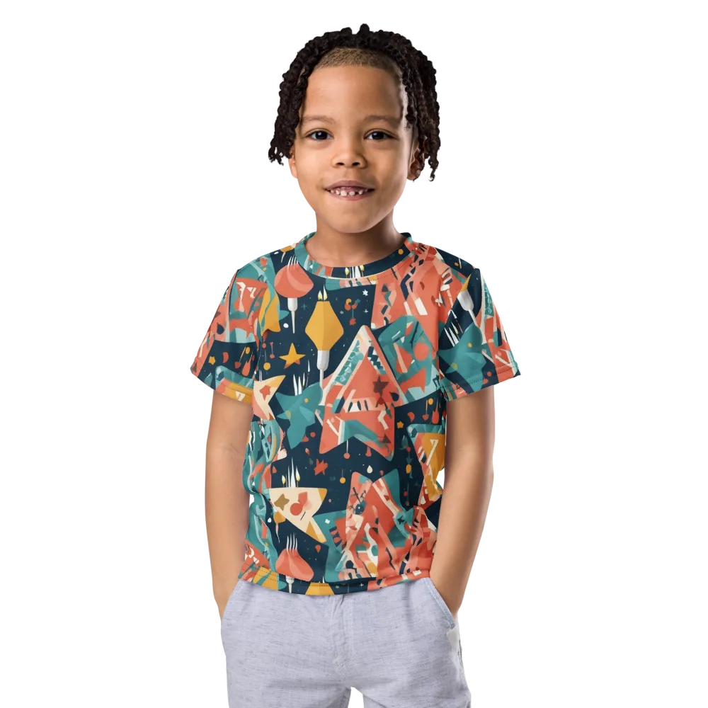 Neon Supper Club on Kids Crew Neck T-Shirt — Front