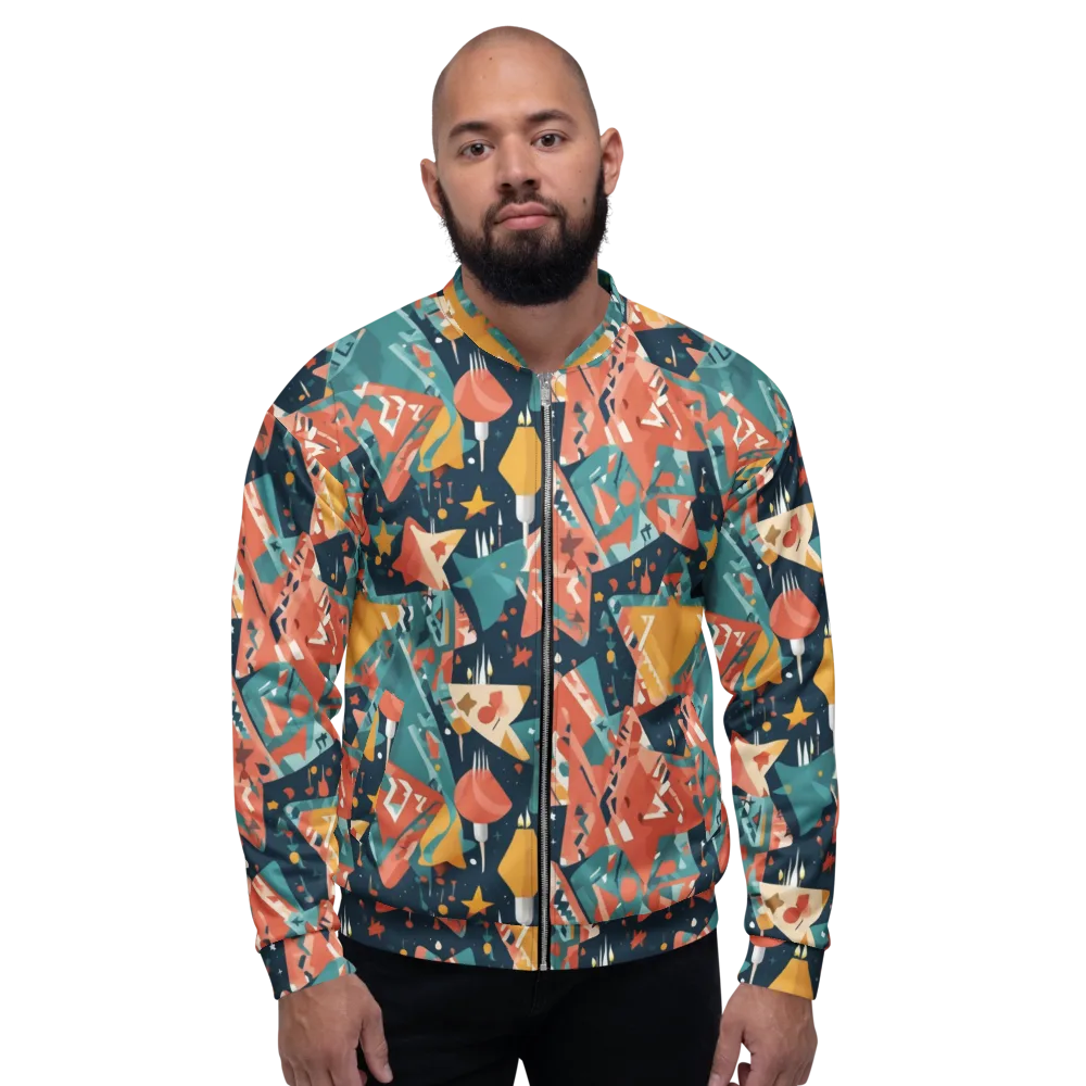 Neon Supper Club on Bomber Jacket — Front