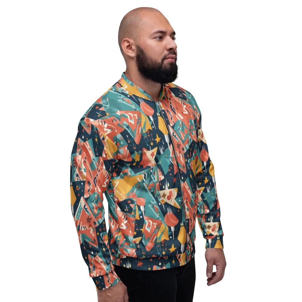 Neon Supper Club on Bomber Jacket — Right