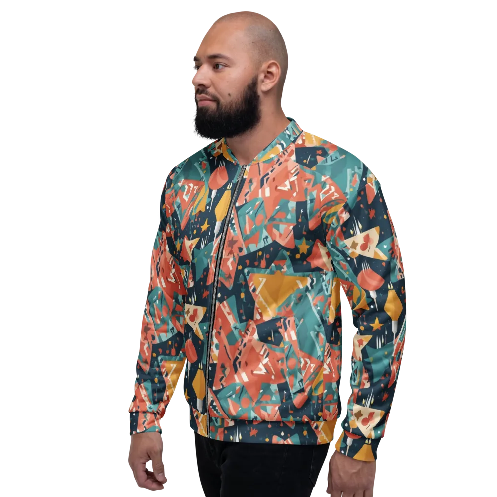 Neon Supper Club on Bomber Jacket — Left