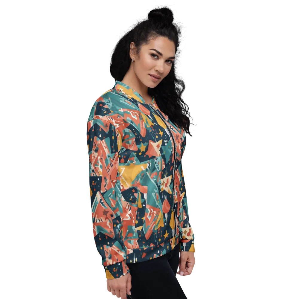 Neon Supper Club on Bomber Jacket — Right