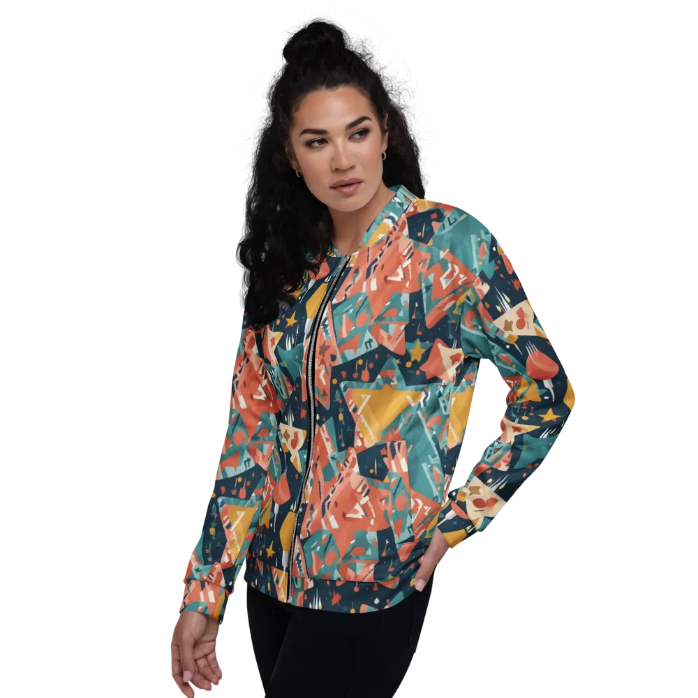 Neon Supper Club on Bomber Jacket — Left