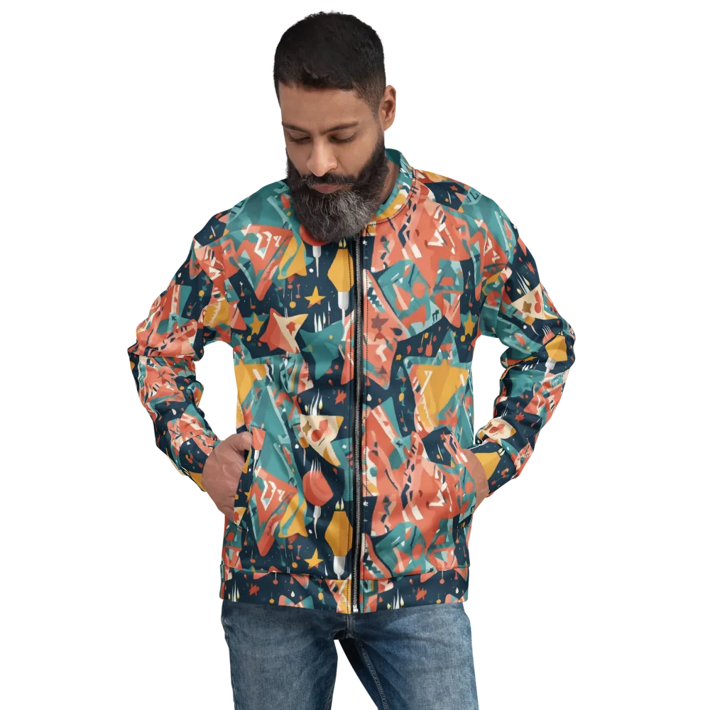 Neon Supper Club on Bomber Jacket — Front