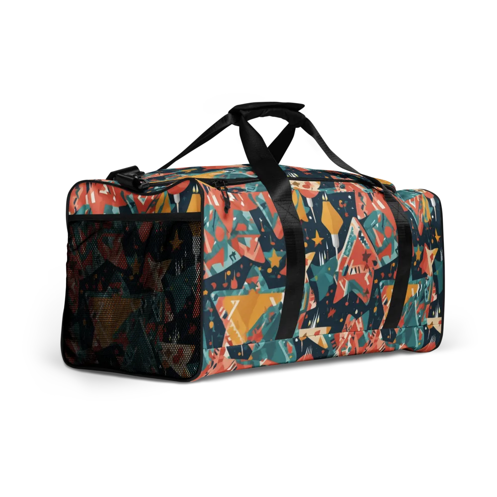 Neon Supper Club on Duffle Bag — Right Front