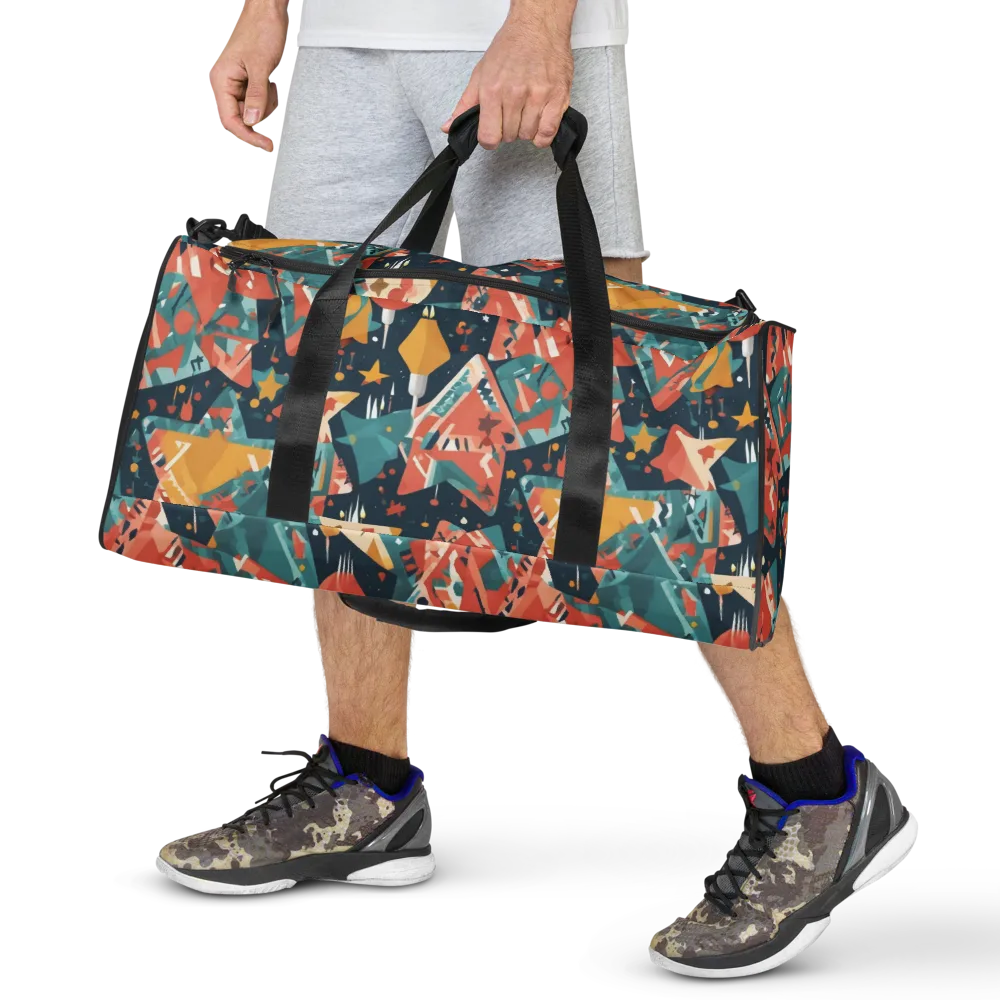 Neon Supper Club on Duffle Bag — Front