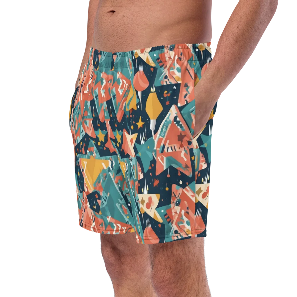 Neon Supper Club on Swim Trunks — Left Front