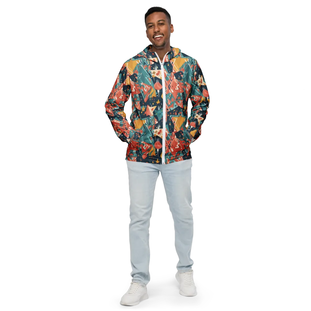 Neon Supper Club on Men's Windbreaker — Front