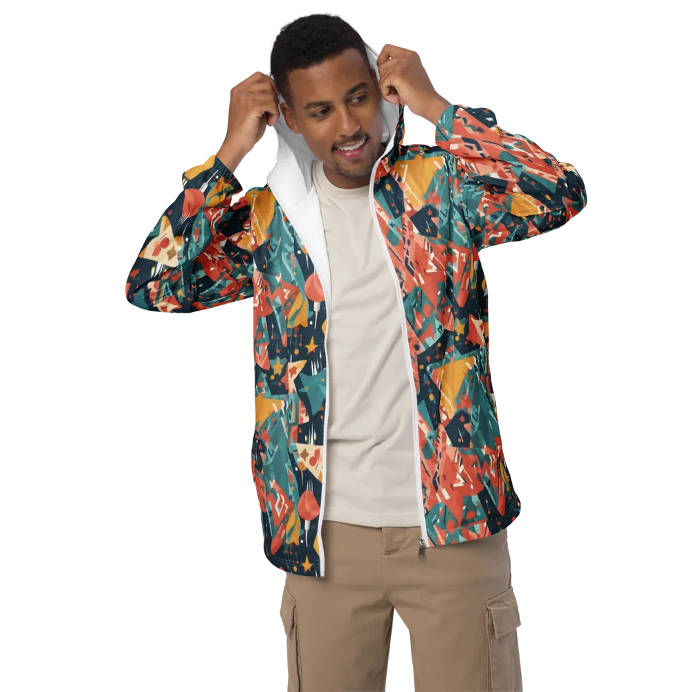Neon Supper Club on Men's Windbreaker — Front