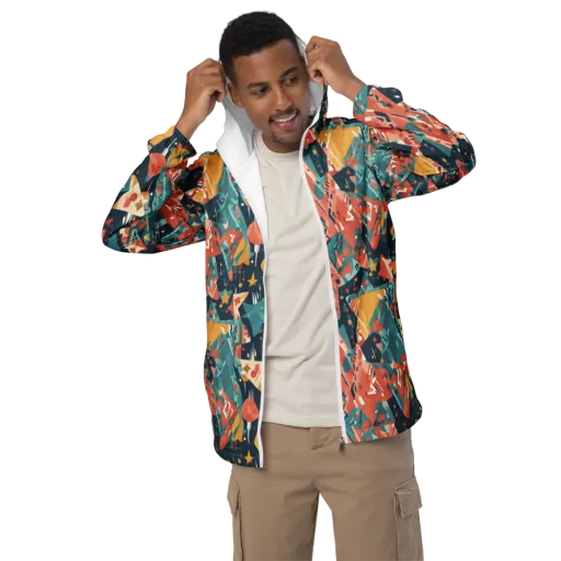 Neon Supper Club on a Men's Windbreaker