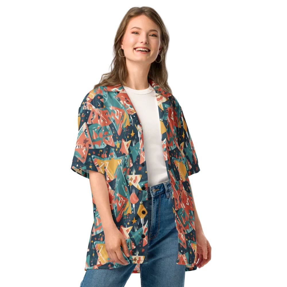 Neon Supper Club on Button Shirt — Front