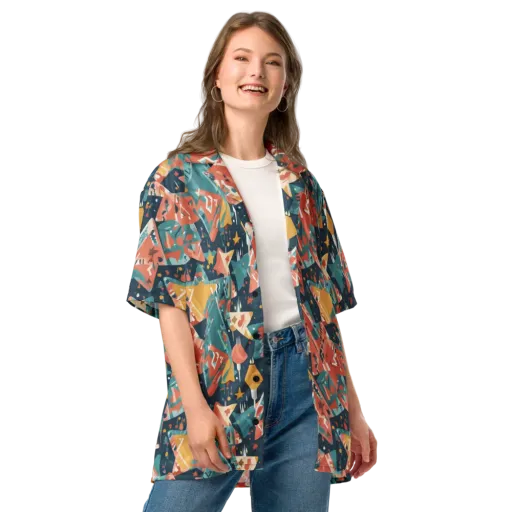 Neon Supper Club on a Button Shirt