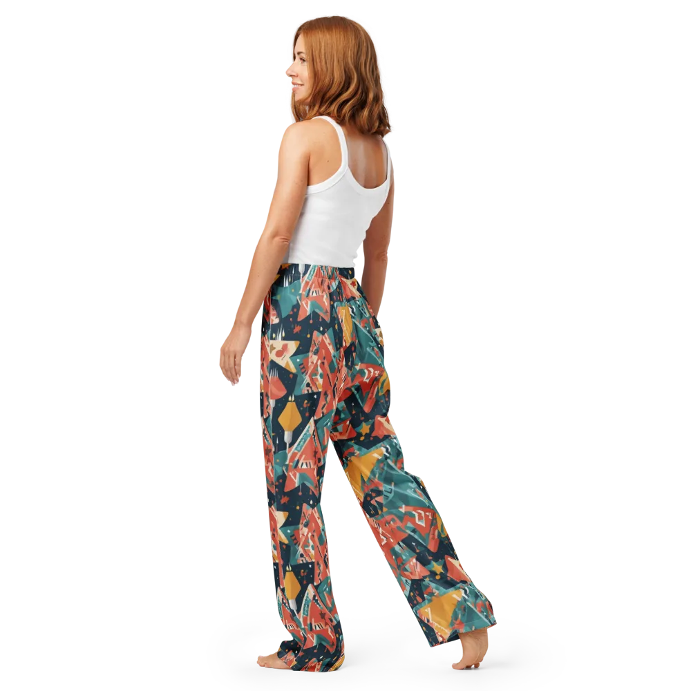Neon Supper Club on Women's Pajama Pants — Back