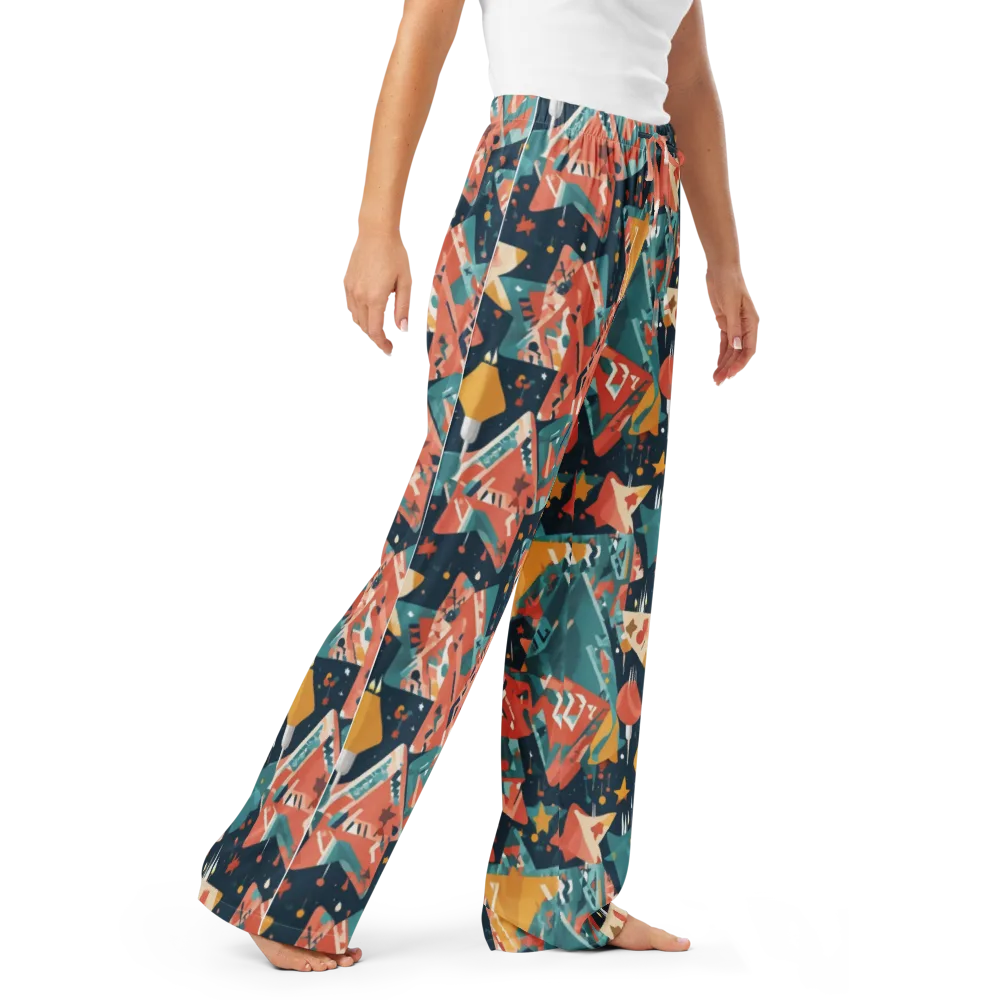 Neon Supper Club on Women's Pajama Pants — Right Front