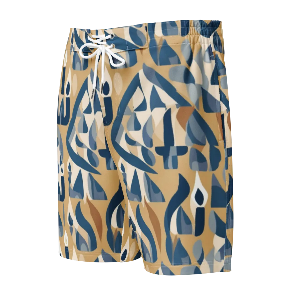 Candle Current on Men's Board Shorts — Front