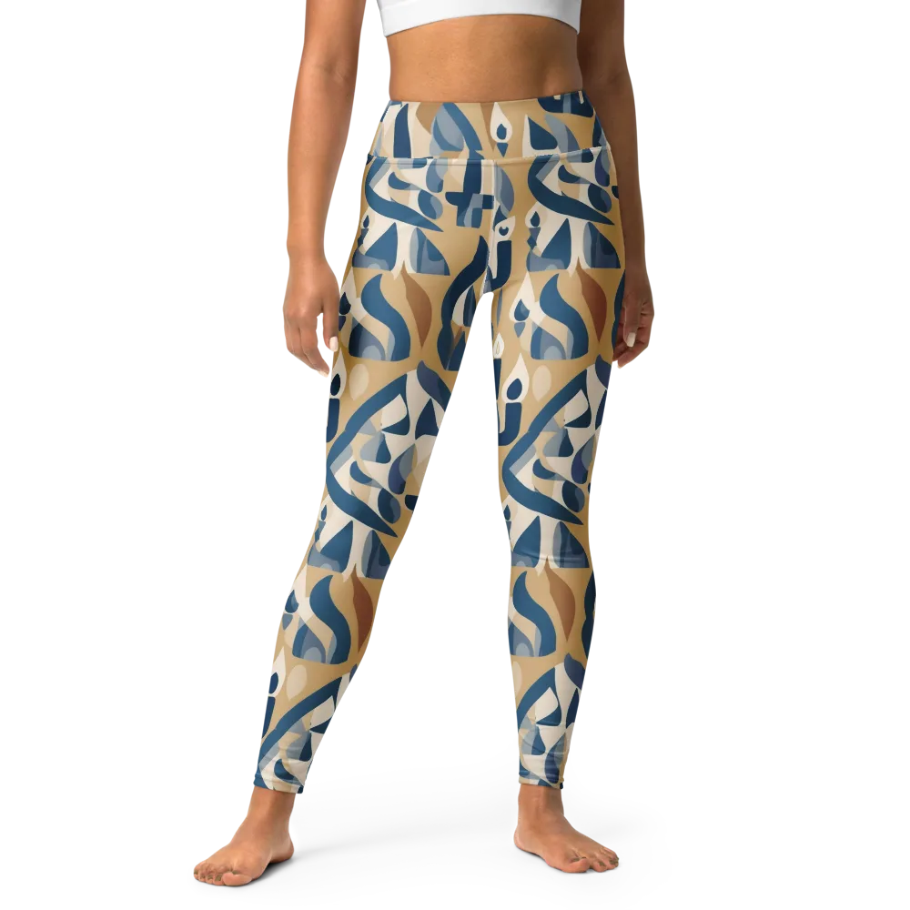 Candle Current on Yoga Leggings — Front