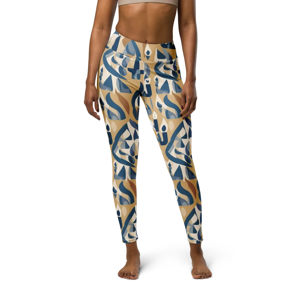 Candle Current on Yoga Leggings — Front