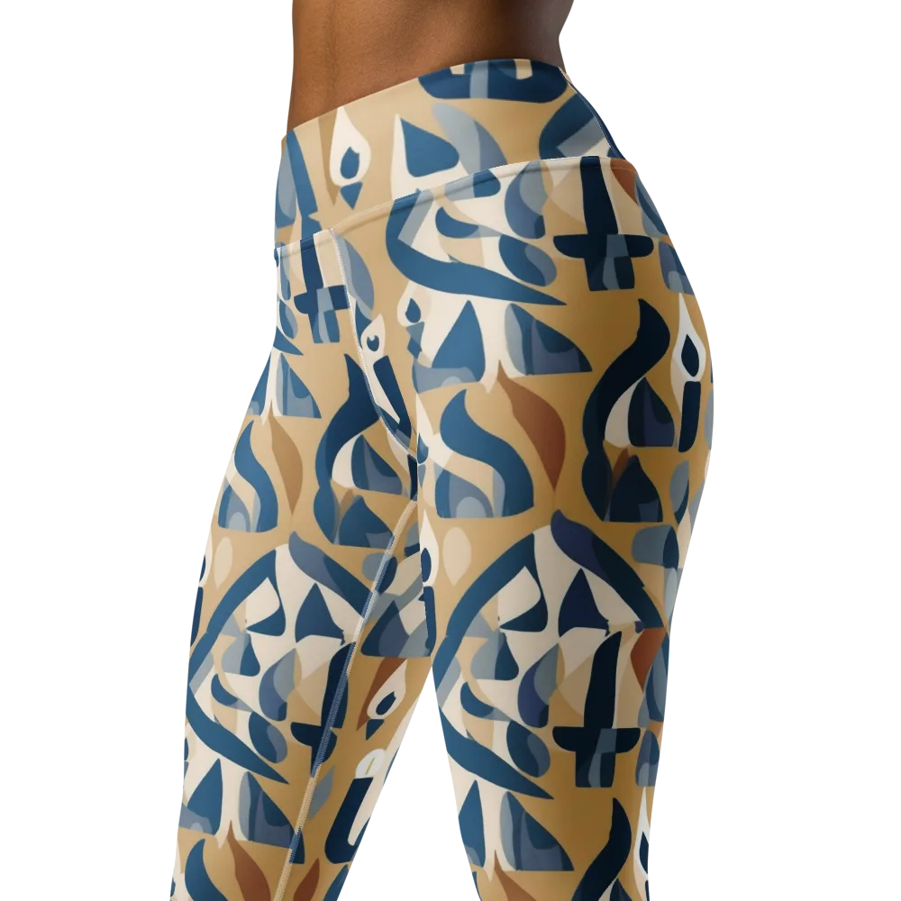 Candle Current on Yoga Leggings — Left Front