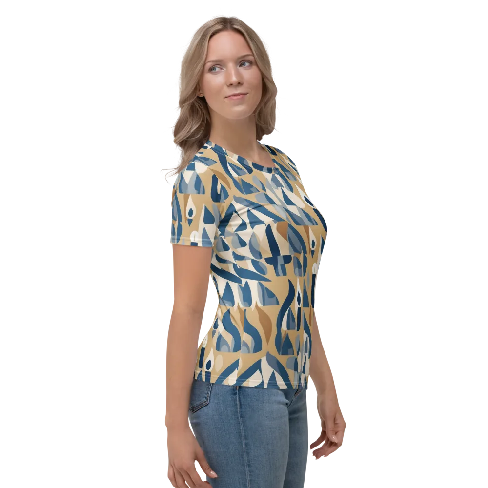 Candle Current on Women's Crew Neck T-Shirt — Right