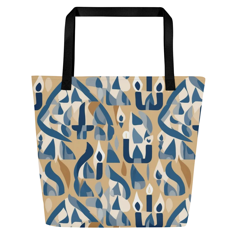 Candle Current on Large Tote Bag W/ Pocket — Front