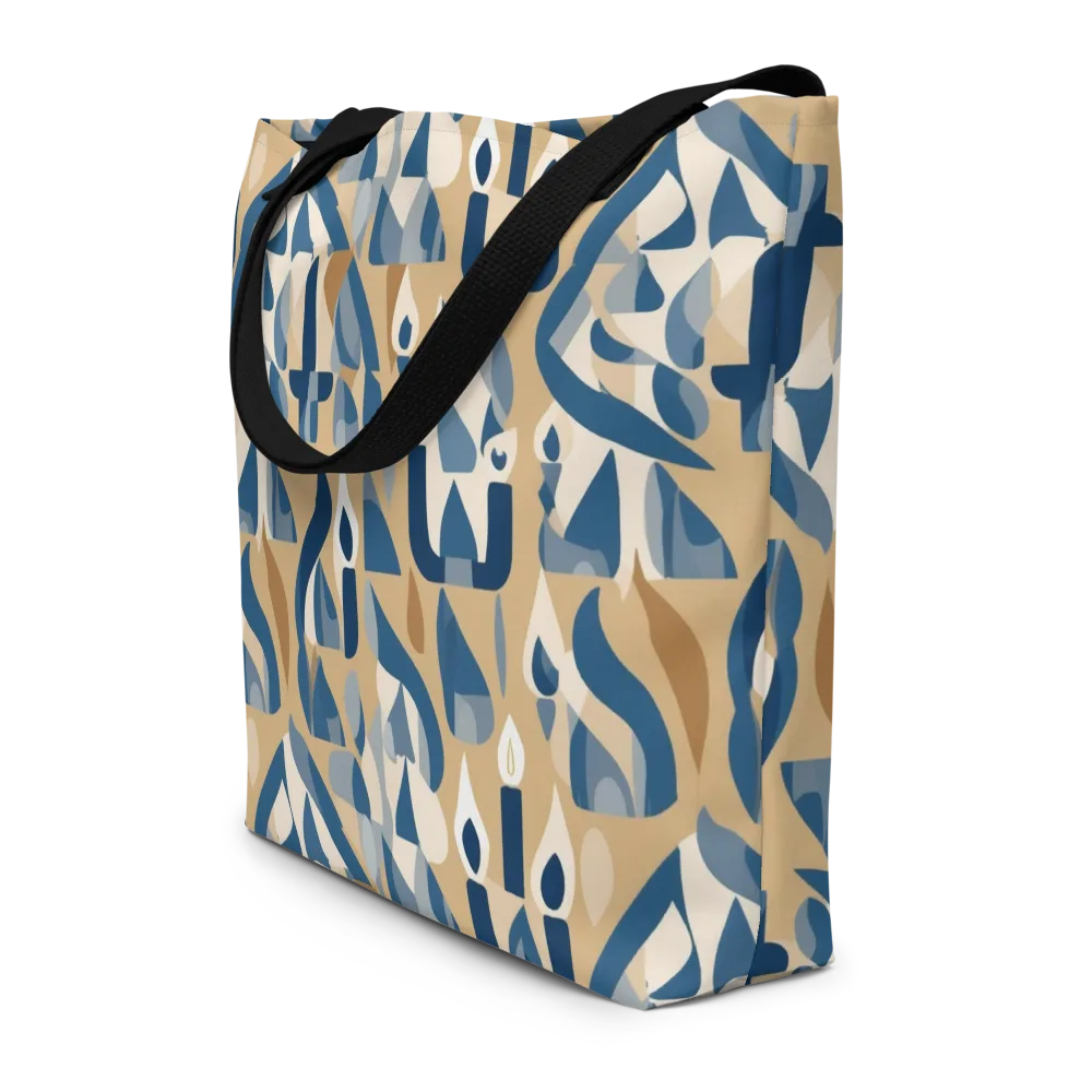 Candle Current on Large Tote Bag W/ Pocket — Front