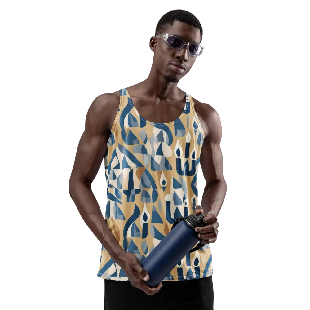 Candle Current on Men's Tank Top — Front