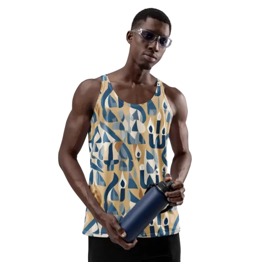 Candle Current on a Men's Tank Top
