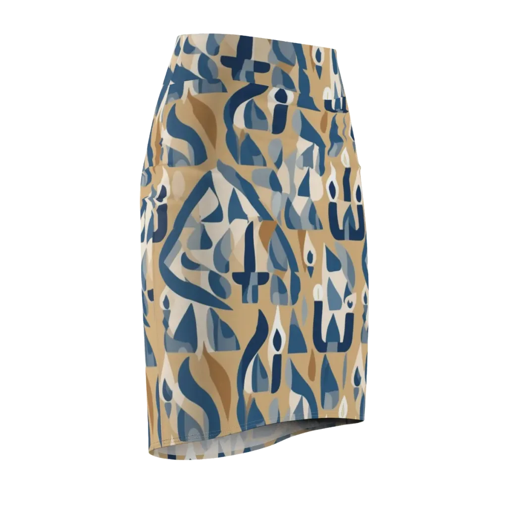 Candle Current on Pencil Skirt — Front Side