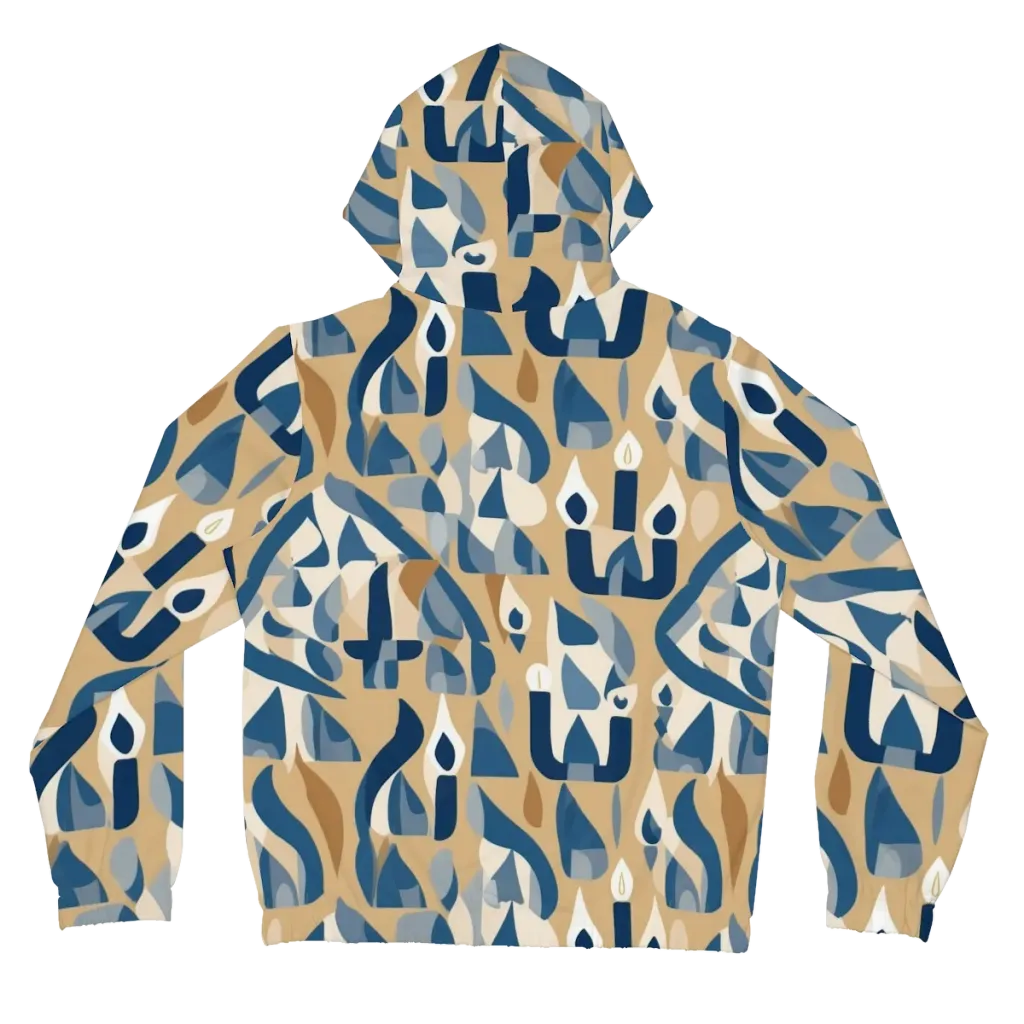 Candle Current on Women's Full-Zip Hoodie — Back