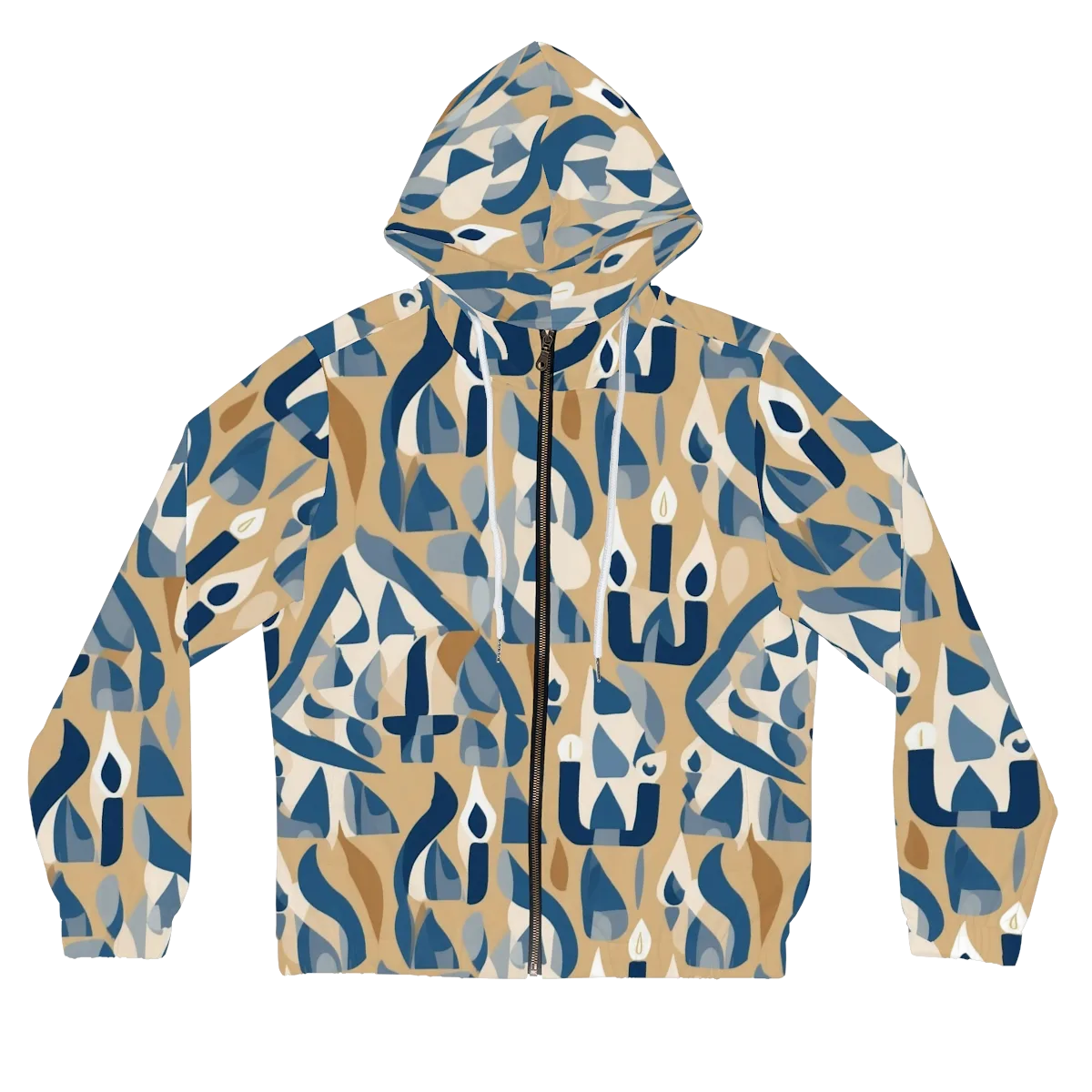 Candle Current on Women's Full-Zip Hoodie — Front