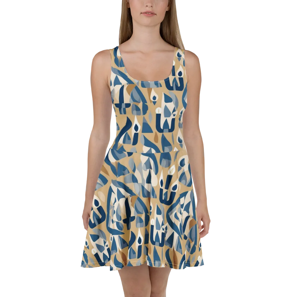 Candle Current on Skater Dress — Front