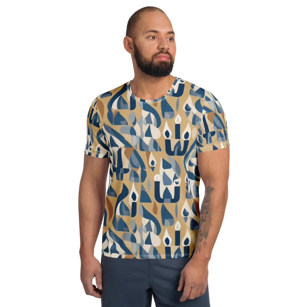 Candle Current on Men's Athletic T-Shirt — Front