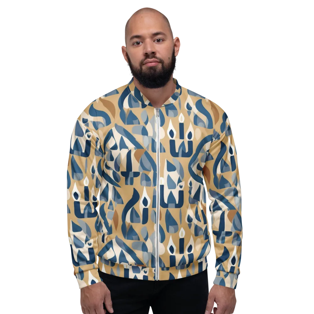 Candle Current on Bomber Jacket — Front