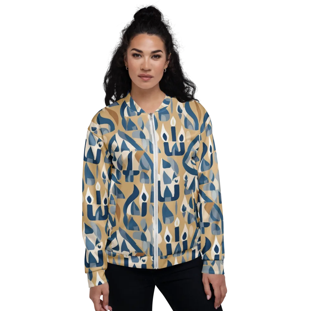 Candle Current on Bomber Jacket — Front
