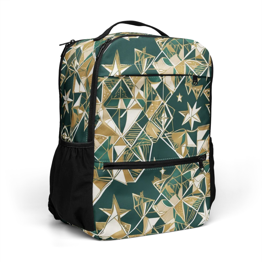 Gilded Origami on Utility Backpack — Right Front