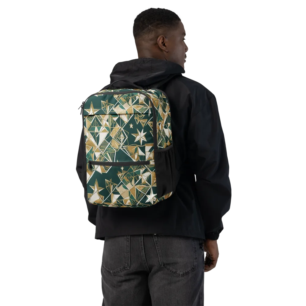 Gilded Origami on Utility Backpack — Back