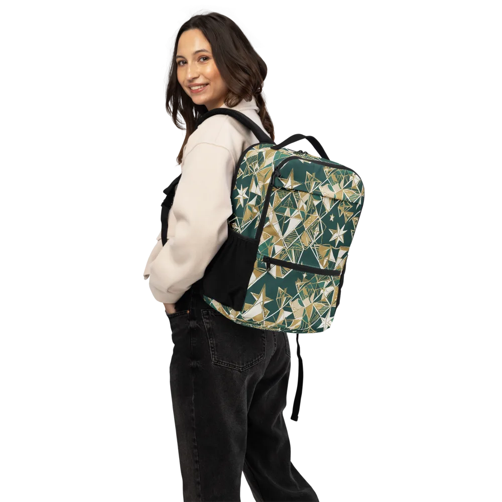 Gilded Origami on Utility Backpack — Back