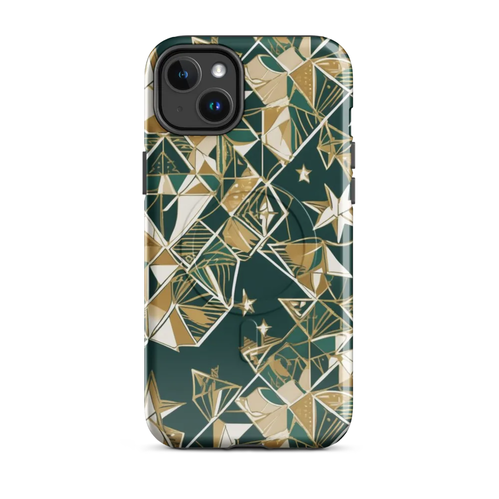 Gilded Origami on MagSafe Tough Case for iPhone® — Front