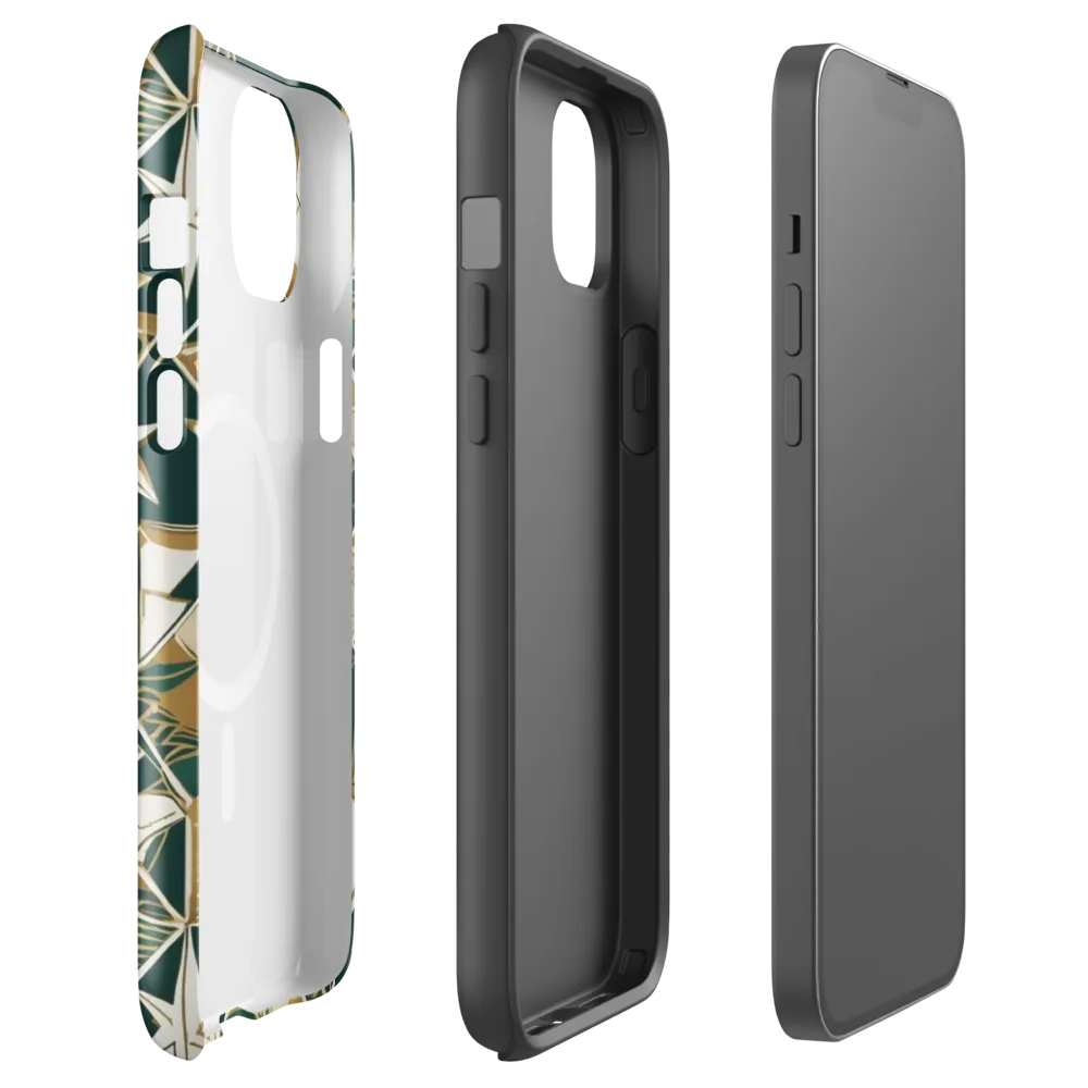 Gilded Origami on MagSafe Tough Case for iPhone® — Front