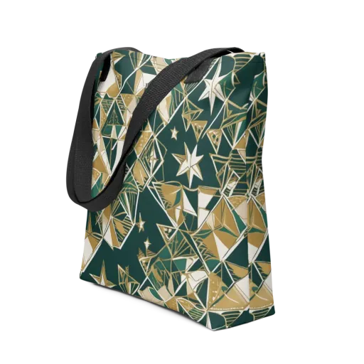 Gilded Origami on a Tote Bag