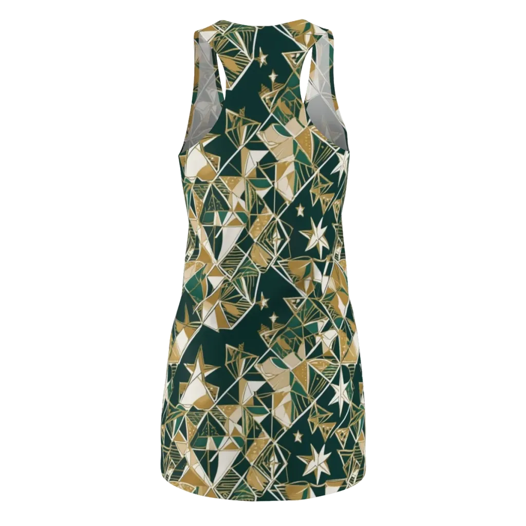 Gilded Origami on Racerback Dress — Back